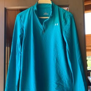 Long sleeve teal Under Armour cold gear